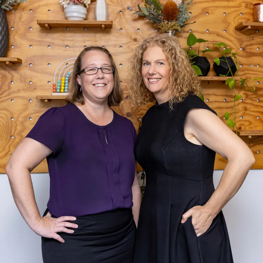 Jen and Erin from Ready Accounting together in the Mackay office